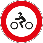 FLH240056 - Cartello NF 56 TRANSITO vietato MOTOCICLI