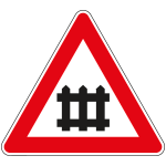 FLR190008 - Cartello  NF 8 PASSAGGIO LIVELLO  con BARRA