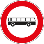 FLR240059 - Cartello NF 59 TRANSITO vietato AUTOBUS