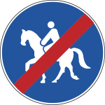 FLR260095 - Cartello NF 95 FINE PERCORSO RISERVATO QUADRUPEDI