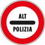 FLR260098 - Cartello NF  98 ALT POLIZIA