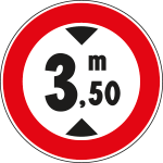 FLR292066 - Disco rifrangente NF 66 TRANSITO vietato ALTE.m:___