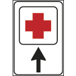 FLR761277A - Cartello NF 277 PRONTO SOCCORSO  AVANTI