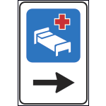 FLR761282D - Cartello NF 282 OSPEDALE DESTRA
