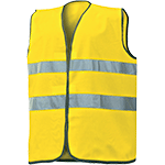 GBR07Y - Gilet alta visibilità poliestere colore giallo cl.2