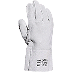 GP102 - Guanti in pelle crosta con manichetta tg.10