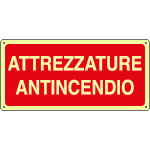 L16101XP - Cartello fotoluminescente attrezzature antincendio