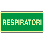 L16103XP - Cartello fotoluminescente respiratori