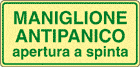 L16130XP - Cartello fotoluminescente maniglione antipanico