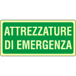 L16137XS - Etichetta fotoluminescente attrezzatura emergenza