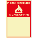 L2973P - Cartello fotoluminescente In caso d'incendio