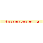 L9130 - Striscia in PVC adesivo per estintori