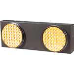 LAS21845 - Lampeggiatore Ecosolar fotovoltaico doppio