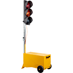 LAS25317 - impianto semaforico mobile LED monofacciale d.200 mm. richiudibile