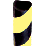 LPGE430 - Paracolpi tipo C fotoluminescente m 1 gial/nero