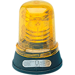 LPL12Y - Segnalatore lampeggiante 12V b.piana giallo