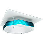 LUVCM43 - Lampada UV a soffitto per sanificazione dell'aria 4x9W PHILIPS