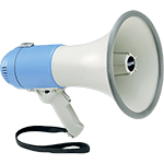 MEGK23L - megafono 15W bianco/blu