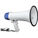 MEGK27L - megafono 25W c/sirena e fisc. battieria