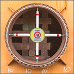 MUP200 - barriera lucchettabile con 4 punti di ancoraggio da mm.1700x2000