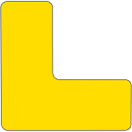 NBK127Y - confezione 20 angolari a "L" poliestere adesivo colore GIALLO