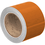 NBTN100A - nastro autoadesivo per tubazioni COLORE arancio h.mm 100