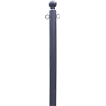 PAA60 - Paletto parapedonale verniciato antracite diam. 60
