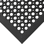 PDC091 - tappeto antifatica RAMPMAT forato, nero, spess.10 mm dim.80x120 cm