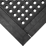 PDC470 - lastra grigliato defatigante FATIGUE-STEP GRIT TOP nitrile nero 90x90