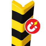 PGE322SM - Paracolpi SAFE IN in Eva espansa ang.lato 45mm giallo/nero magnetico