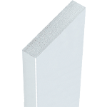 PGE399W - paracolpi tipo S piatto colore bianco mt. 1