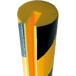 PGE420 - Paracolpi tipo B per bordi m 1 giallo nero