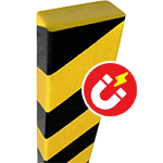 PGE520SM - Paracolpi SAFE IN in Eva espansa piatto 50x20mm giallo/nero magnetico