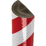 PGE722RW - Paracolpi tipo C+ mt. 1 rosso/bianco RIFRANGENTE