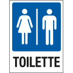 PO5010 - cartello in Polionda toilette