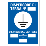 PO5016 - cartello in Polionda Dispersore di terra n..