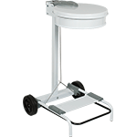 PSR406W - carrello reggisacco con ruote colore bianco (sacco escluso)