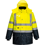 PWT1026M - giacca Traffic HI 7 in 1 giallo/navy tg M