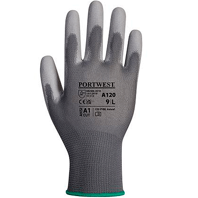 PWT120SXL - guanti da lavoro nylon grigio tg.XL