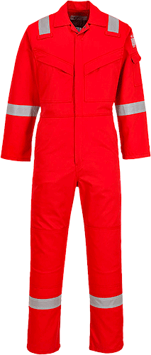 PWT1250L - Tuta intera antifiamma/antistatica rossa tg.L