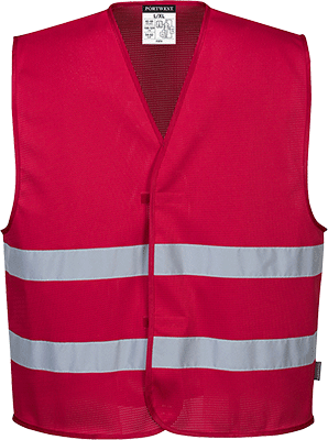 PWT134RS/M - gilet HI MeshAir Iona rosso  tg.S/M