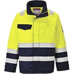 PWT25S - Giacca Modaflame alta visibilita' giallo/blu navy tg S