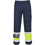 PWT26XL - Pantalone Modaflame ignifugo Hi-Vis Giallo/Blu navy tg XL