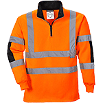 PWT308M - felpa Rugby HI arancio tg.M