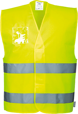 PWT475S/M - gilet 2 bande HI giallo tg.S/M