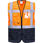 PWT647XXXL - Gilet Executive Varsavia Arancione/Navy tg.XXXL