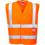 PWT750S/M - Gilet Hi-Vis ignifugo arancione S/M
