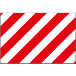 R9412 - Pannello adesivo rifrangente bianco rosso