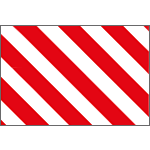 R9417 - Pannello adesivo rifrangente bianco rosso