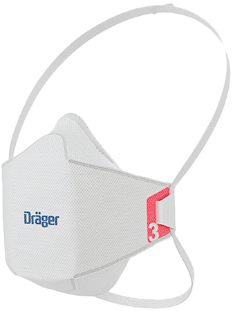 RSD1930 - Respiratore DRAEGER X-plore 1900 pieghevole FFP3 per polveri e fumi